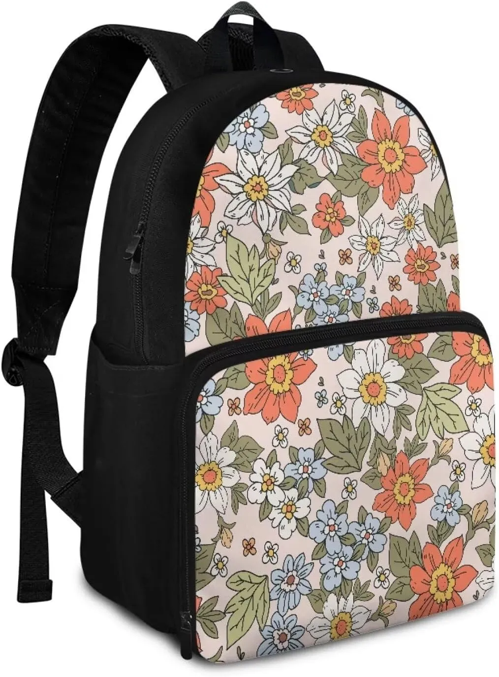 Toddler Shoulder Bag,2-in-3 Kids Backpack Bohemian Style with Compartment and Two Side Pockets Insulated Cooler Lightweight Daily Versatile for School Play Festival Gift