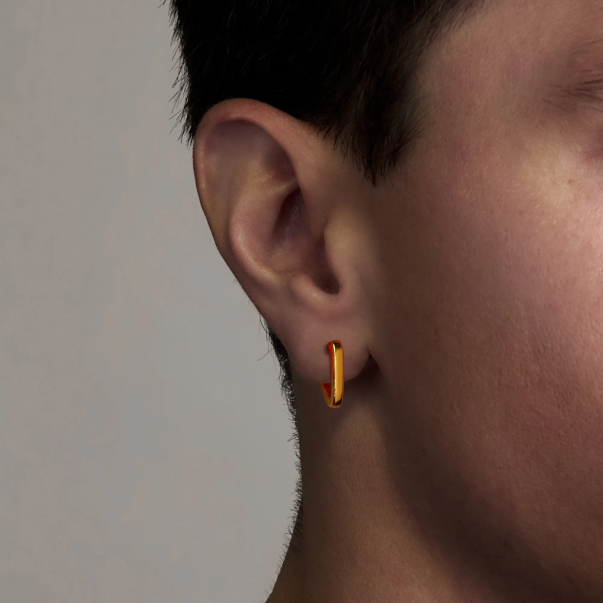 Triangle Sleeper Hoop Earrings