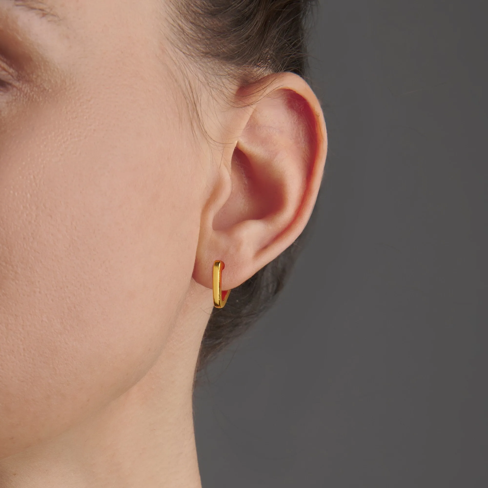 Triangle Sleeper Hoop Earrings