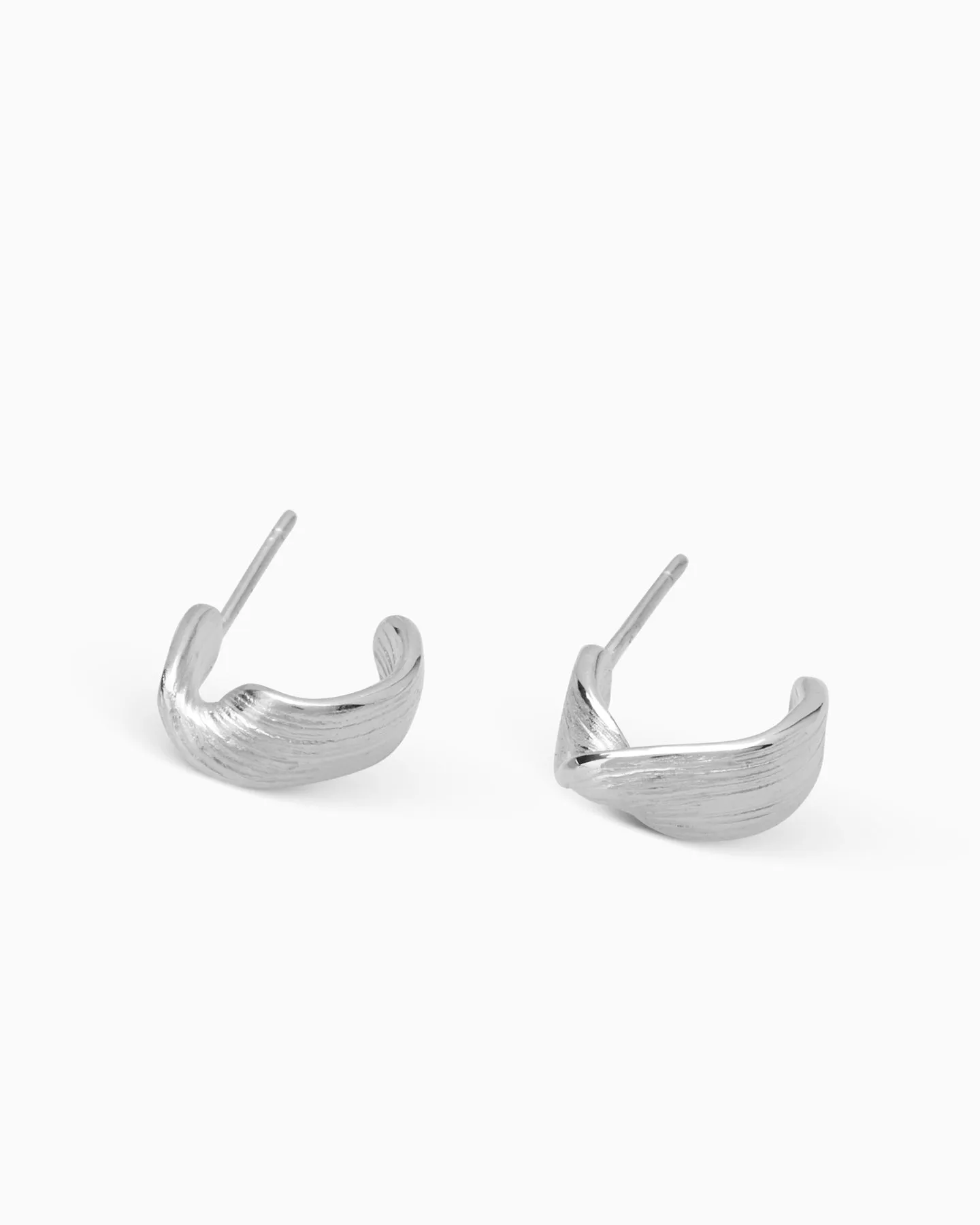 Twist Huggies | Silver