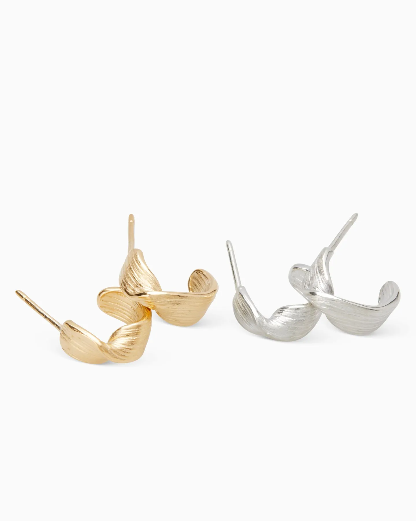 Twist Huggies | Silver