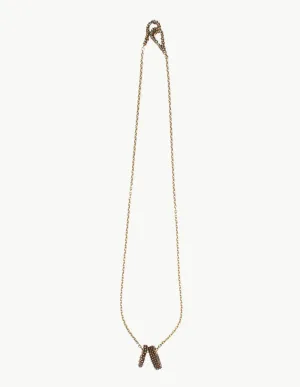 Two Braille Rings Necklace