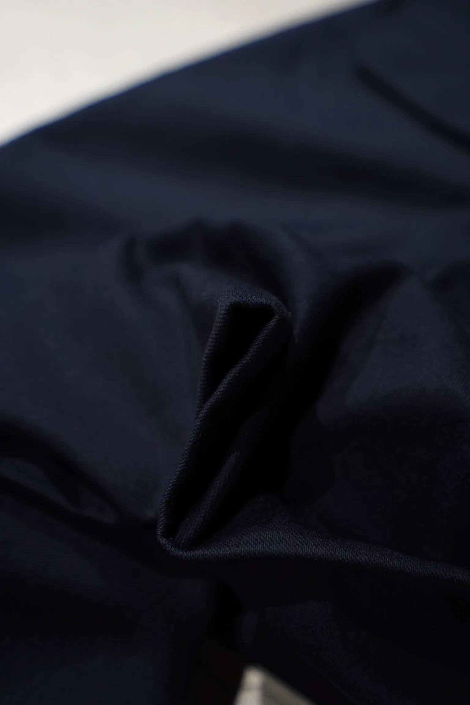 UNIFORME DEEP CUFFS WIDE CHINO TROUSERS (NAVY)