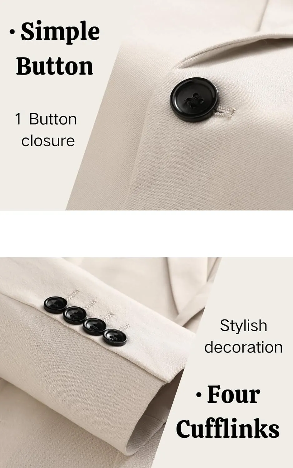 UNINUKOO Mens 2 Piece Suit Linen Summer Top Blazer Pants Sets Beach Wedding Wear Vacation Prom Suits for Men
