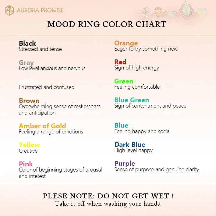 Unique Heart Shank Mood Ring