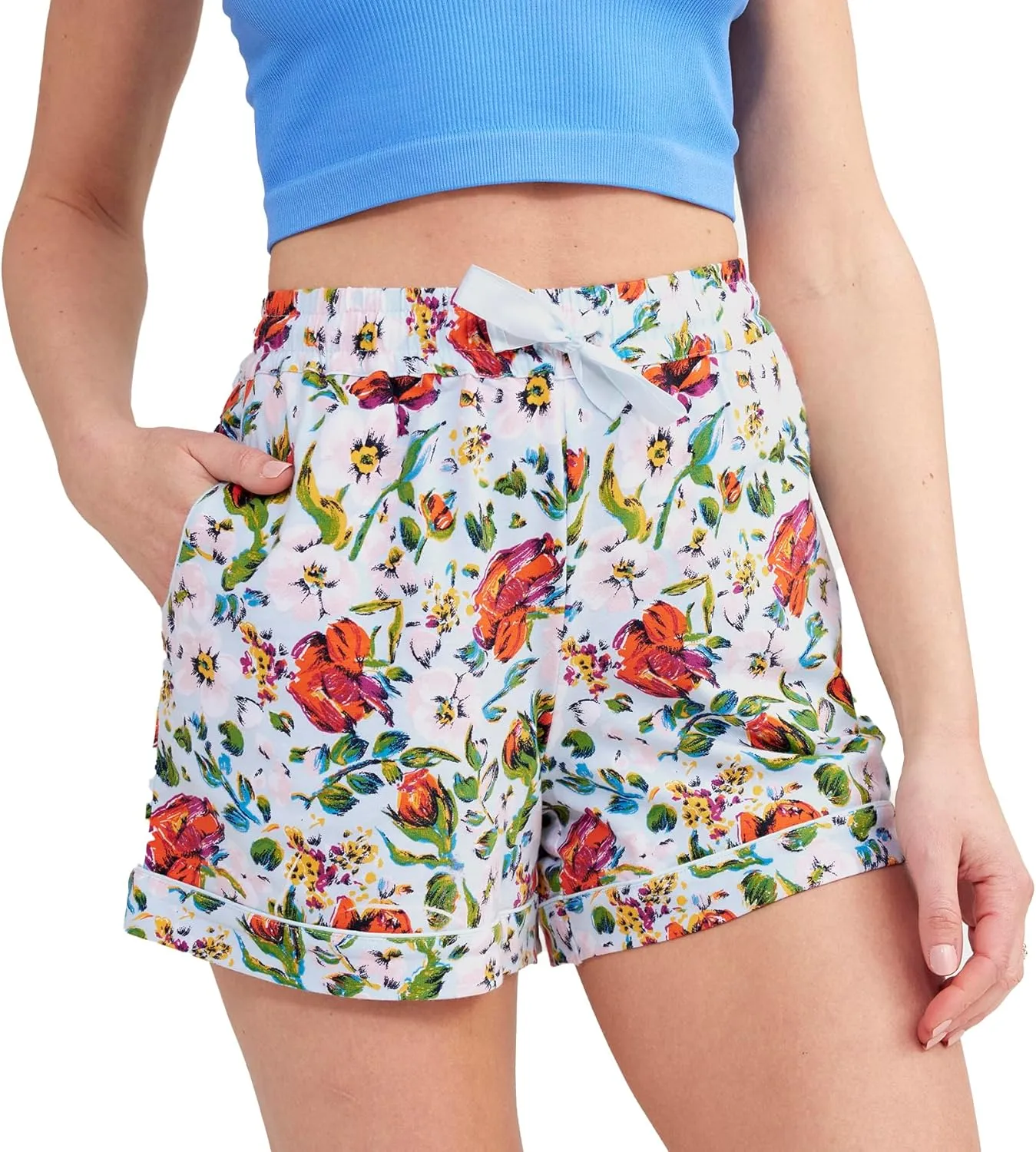 Vera Bradley Women's Cotton Pajama Shorts With Pockets (Extended Size Range)