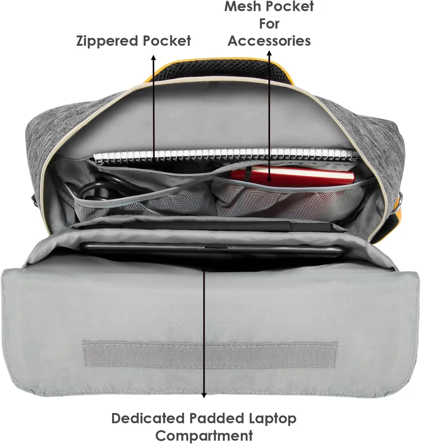 Versatile 13-inch Laptop Backpack - Convertible Design for MacBook Pro/Air, Dell XPS, HP Spectre, Lenovo - Water-Resistant, Ideal Organizer Bag for Professionals