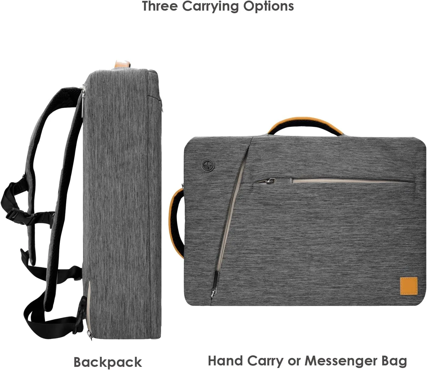 Versatile 13-inch Laptop Backpack - Convertible Design for MacBook Pro/Air, Dell XPS, HP Spectre, Lenovo - Water-Resistant, Ideal Organizer Bag for Professionals