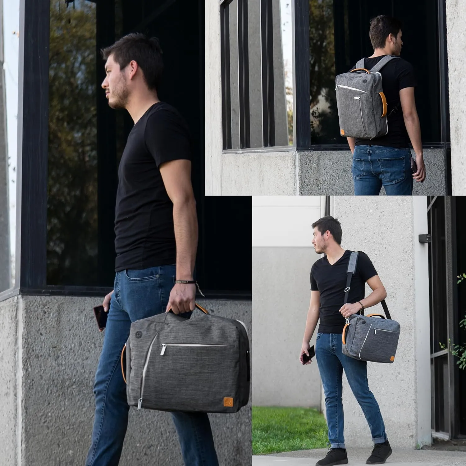 Versatile 13-inch Laptop Backpack - Convertible Design for MacBook Pro/Air, Dell XPS, HP Spectre, Lenovo - Water-Resistant, Ideal Organizer Bag for Professionals