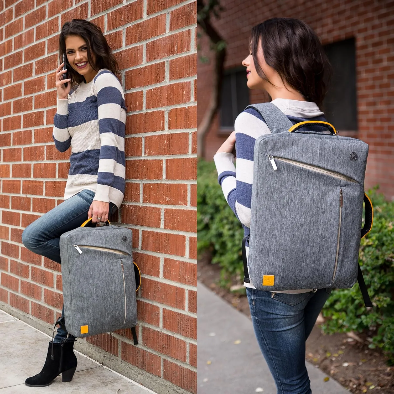 Versatile 13-inch Laptop Backpack - Convertible Design for MacBook Pro/Air, Dell XPS, HP Spectre, Lenovo - Water-Resistant, Ideal Organizer Bag for Professionals