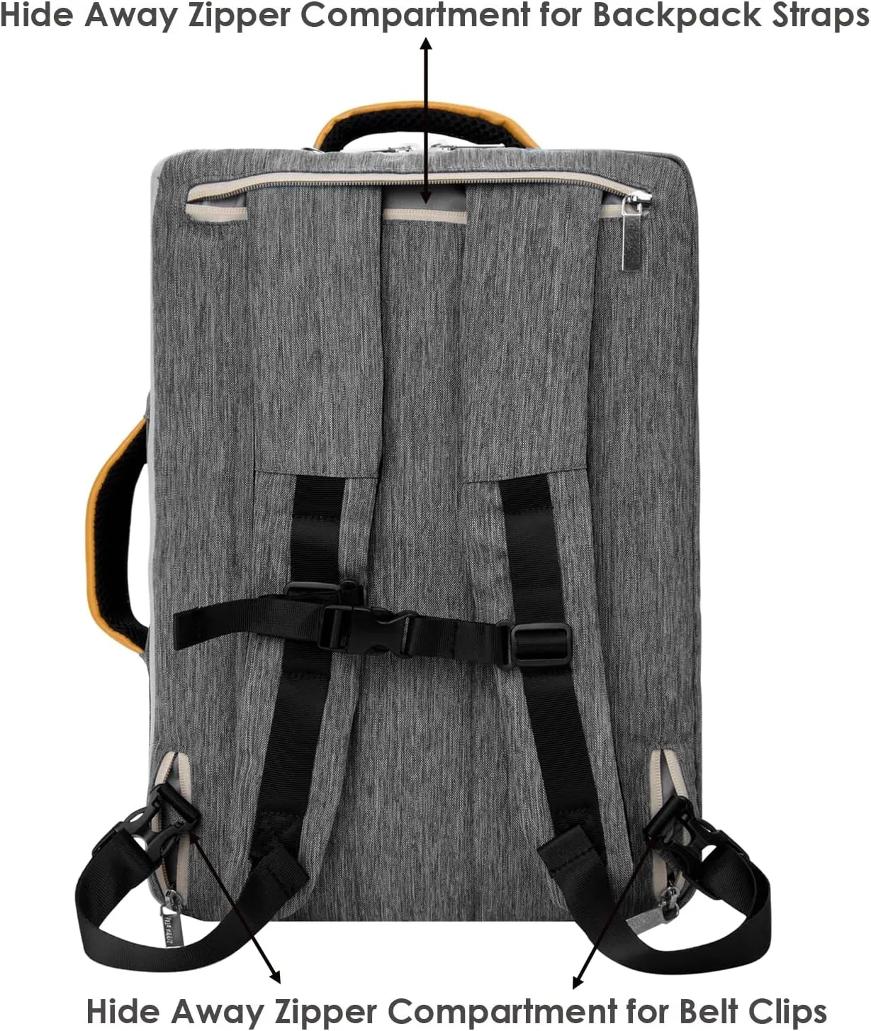 Versatile 13-inch Laptop Backpack - Convertible Design for MacBook Pro/Air, Dell XPS, HP Spectre, Lenovo - Water-Resistant, Ideal Organizer Bag for Professionals