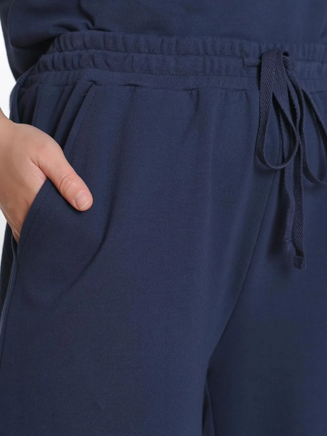 Weintee Women's Petite Sweatsuits Wide Leg Sweatpants Set Short Sleeve Jogging Suits