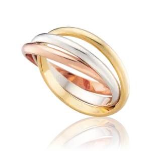 White, Rose, Yellow Gold Russian Women's Wedding Ring