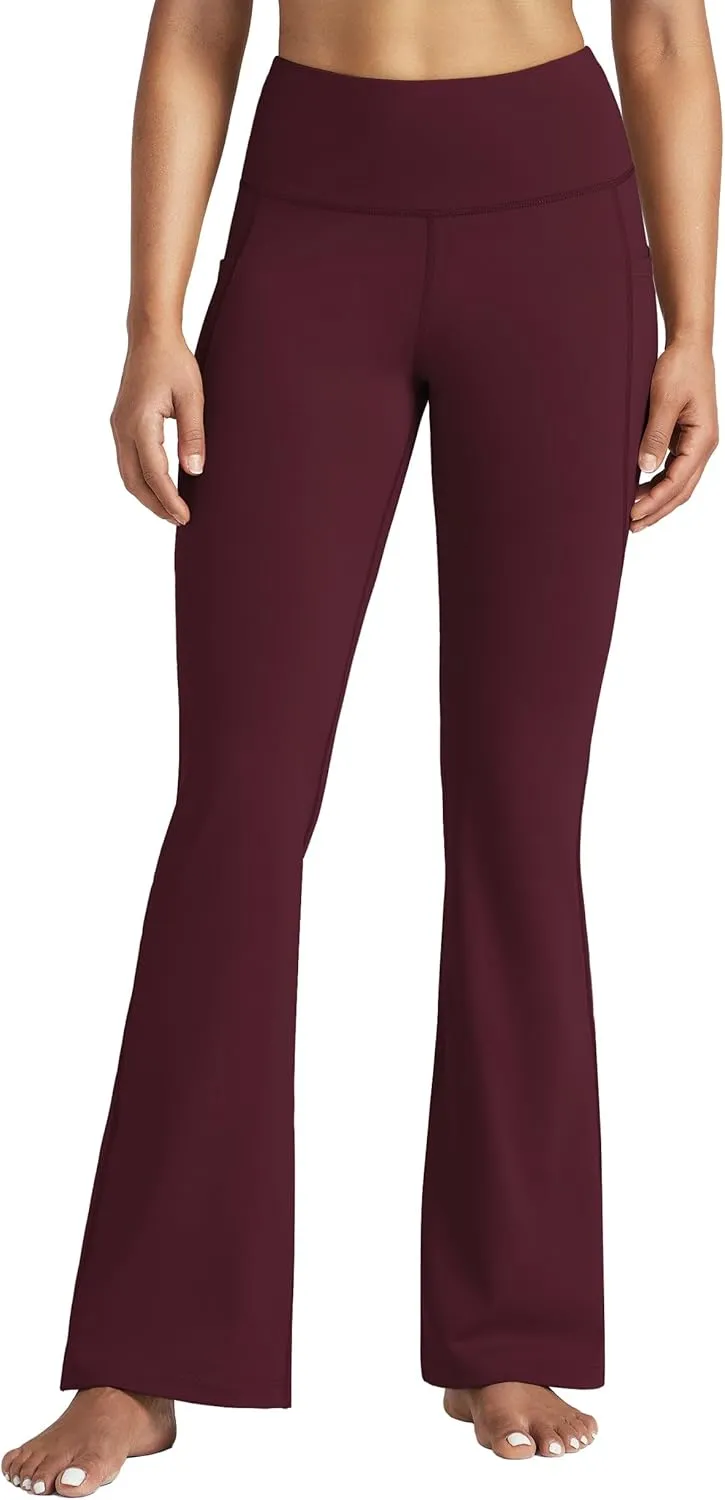 Willit Women's Yoga Pants 27"/29"/31"/33" Flare Leggings Bootcut High Waist Tummy Control Workout Pants with Pockets