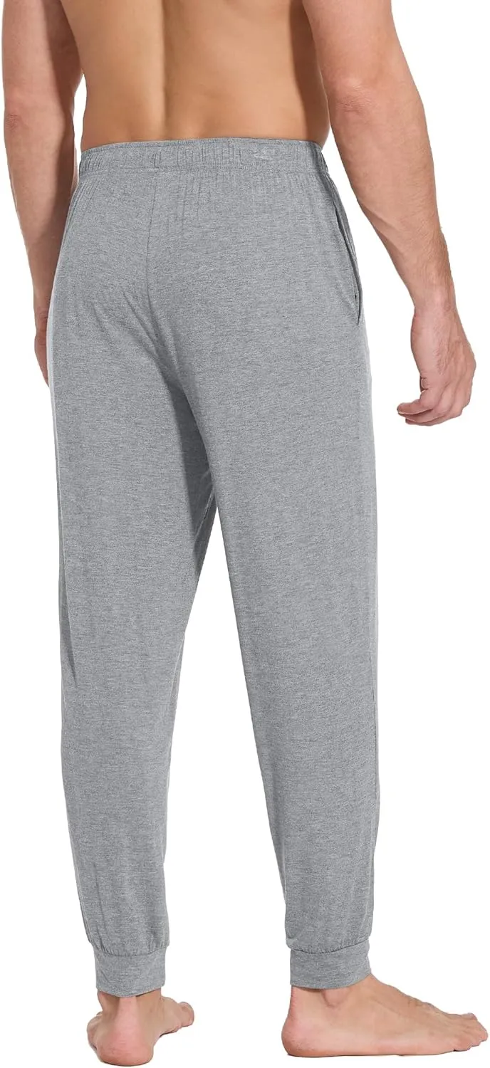 WiWi Men' s Pajama Pants Sports Bottoms Sleep Pant with Pockets-Viscose from Bamboo S-XXL