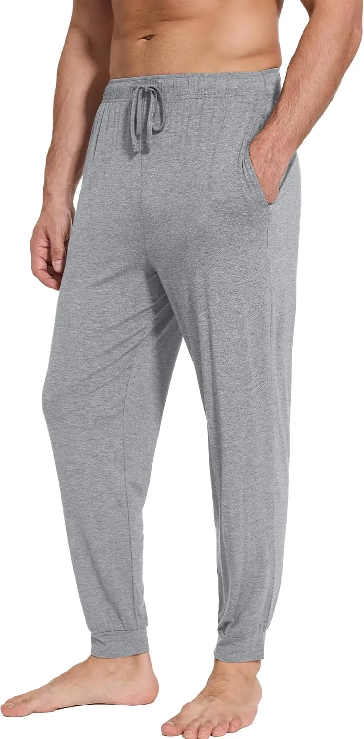 WiWi Men' s Pajama Pants Sports Bottoms Sleep Pant with Pockets-Viscose from Bamboo S-XXL