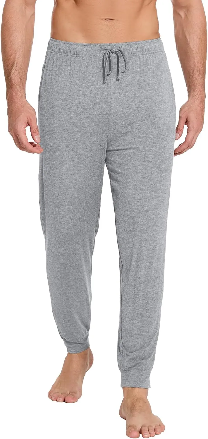 WiWi Men' s Pajama Pants Sports Bottoms Sleep Pant with Pockets-Viscose from Bamboo S-XXL