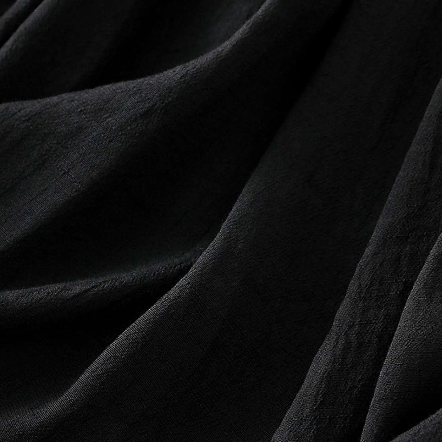 Women Cotton Linen Skirt Solid Elastic Waisted Pleated Long Skirt Summer Casual Flowy Beach Holiday Bohemian Skirts