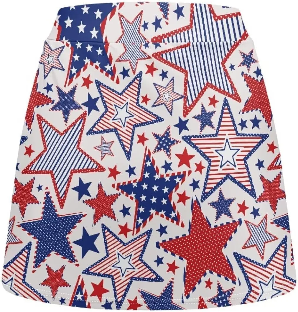 Women Tennis Golf Skirts with Pockets Shorts High Waisted Casual A-Line Athletic Skort for Running Workout XS-3XL