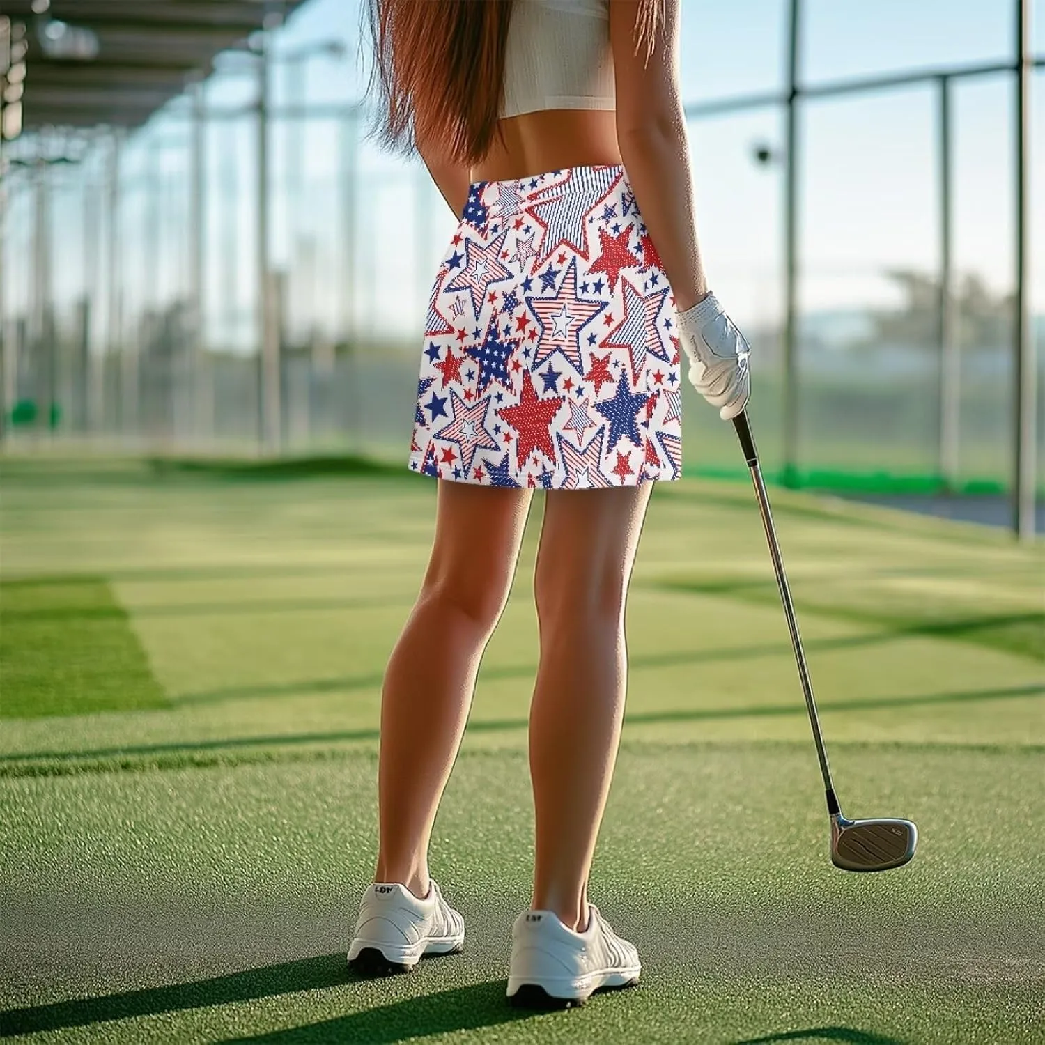 Women Tennis Golf Skirts with Pockets Shorts High Waisted Casual A-Line Athletic Skort for Running Workout XS-3XL