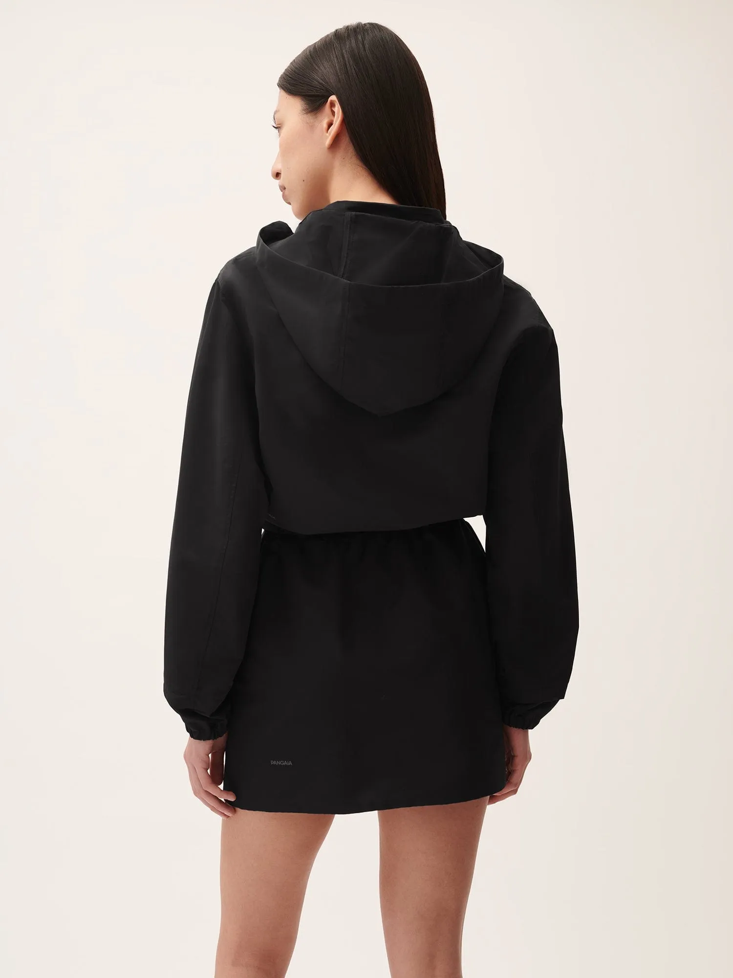 Womens (gaia)PLNT Nylon Cropped JacketBlack