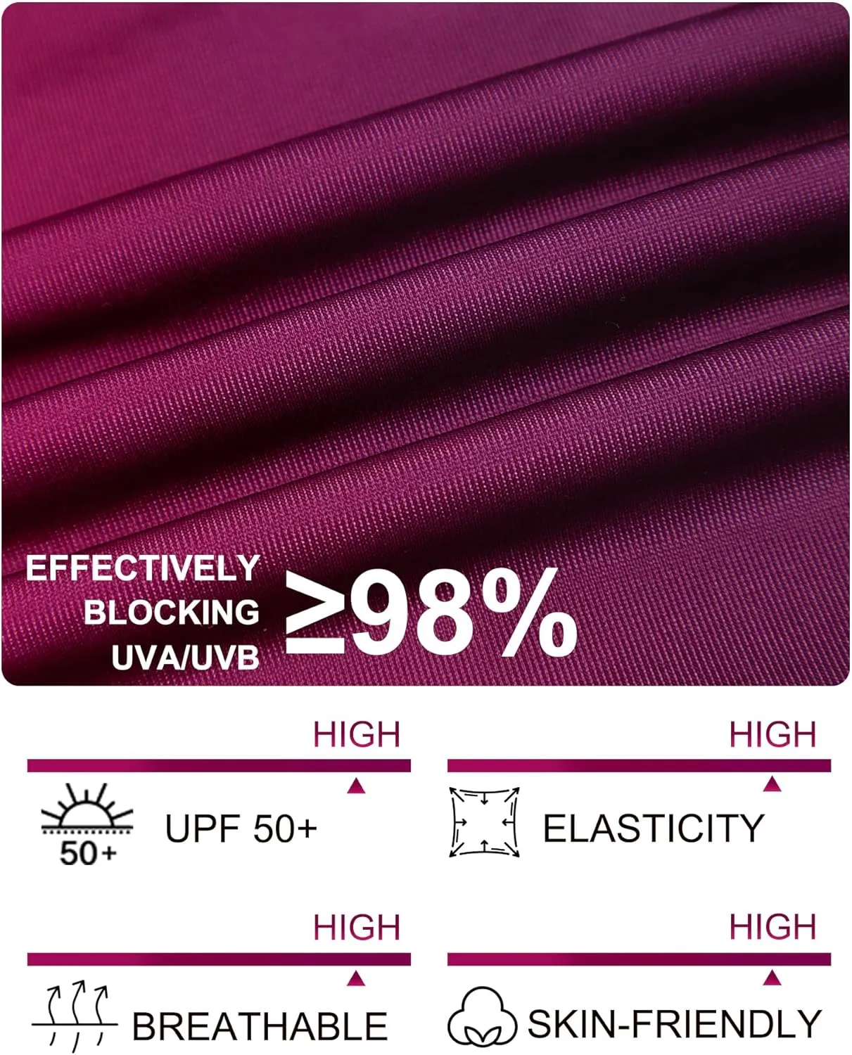 Women's Gradient Rash Guard UPF 50  Long Sleeve Swim Shirts UV Sun Protection Quick Dry Printed Surfing Top