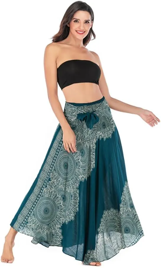 Womens Gypsy Skirt Boho Hippie Skirt Long Bohemian Maxi Summer Skirt