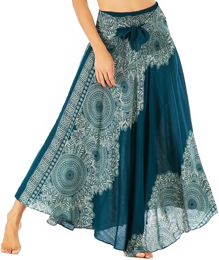 Womens Gypsy Skirt Boho Hippie Skirt Long Bohemian Maxi Summer Skirt
