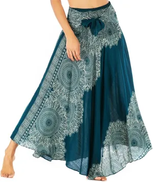 Womens Gypsy Skirt Boho Hippie Skirt Long Bohemian Maxi Summer Skirt