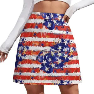 Womens Mini Skorts Red Lobster High Waisted Pencil Bodycon Short Skirt Sexy A-Line Mini Skirts