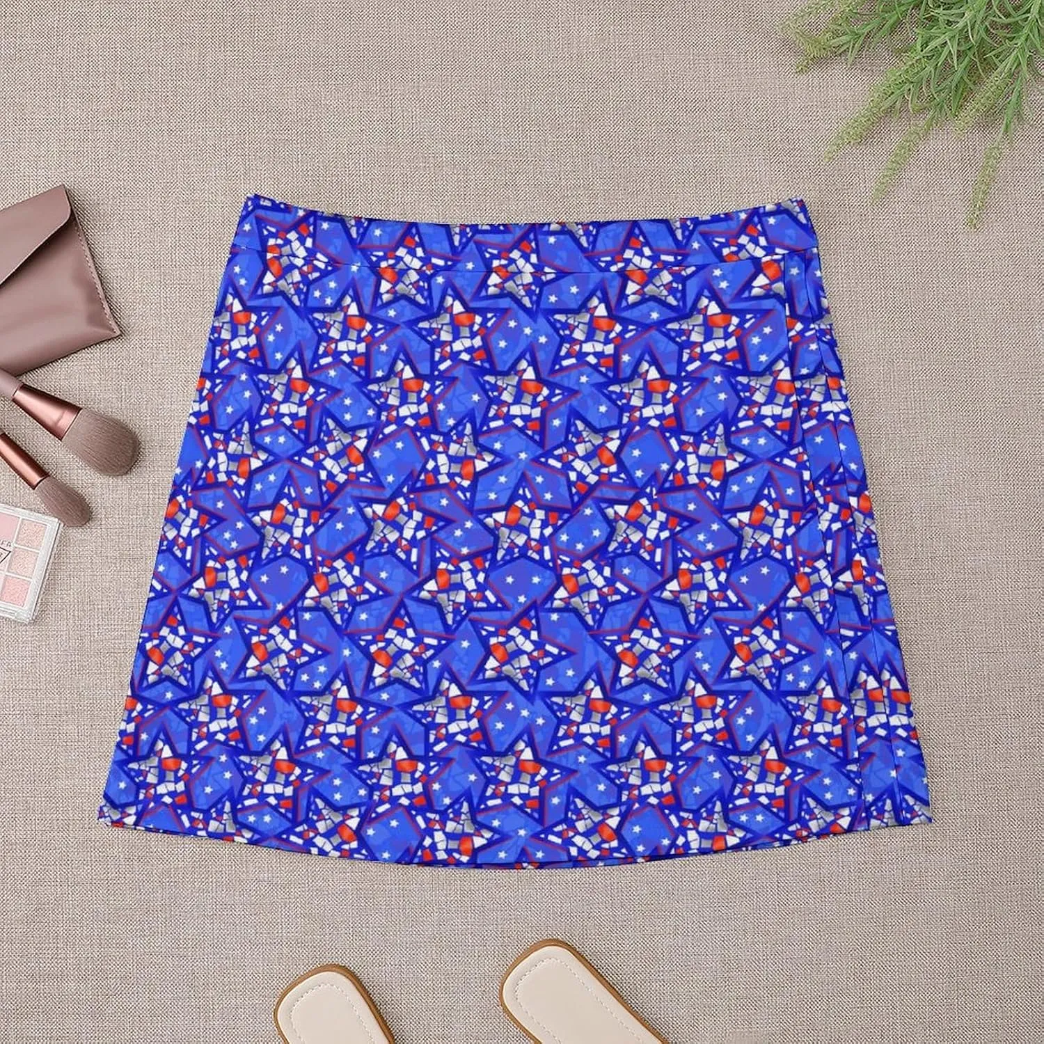 Womens Mini Skorts Red Lobster High Waisted Pencil Bodycon Short Skirt Sexy A-Line Mini Skirts