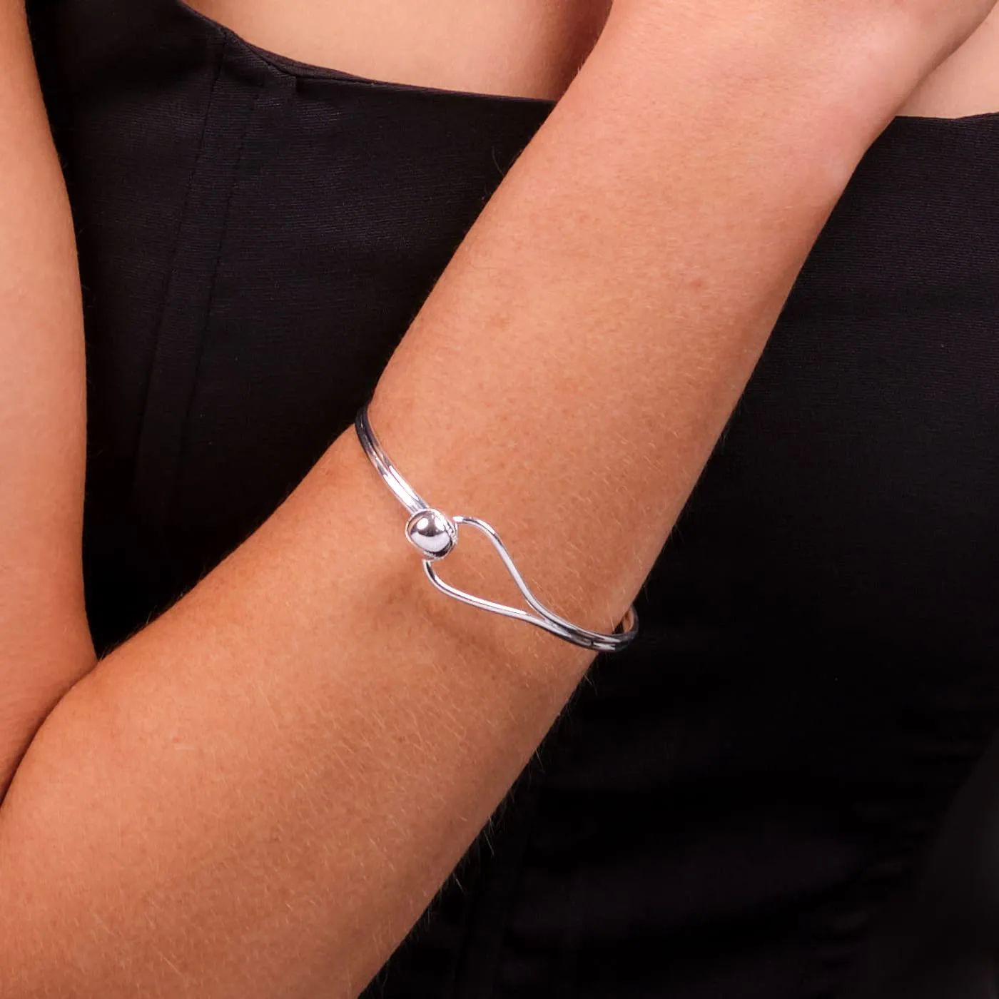 Women's Silver Bangle | Sterling Silver Plain Bangle