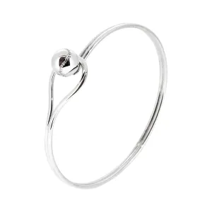 Women's Silver Bangle | Sterling Silver Plain Bangle