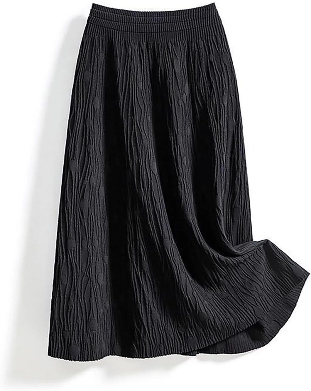 Women's Skirts Summer Elastic High Waisted Pleated Swing A-Line Skorts Casual Fashion Loose A-line Bohemian Skirt