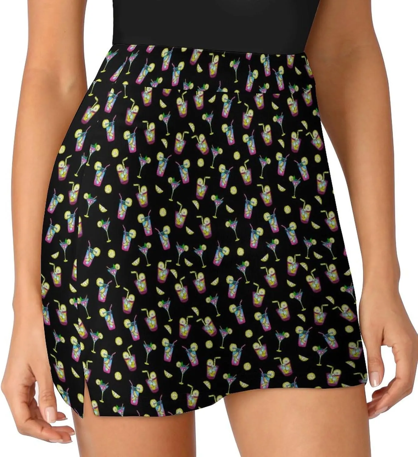 Womens Tennis Skirts Tie Dye High Waisted Athletic Golf Skorts with Shorts Pockets for Running Sports