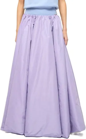 Y2k Bubble Maxi Skirt for Women Boho High Elastic Waist A Line Pleated Long Skirt Ruffle Smocked Midi Skirt
