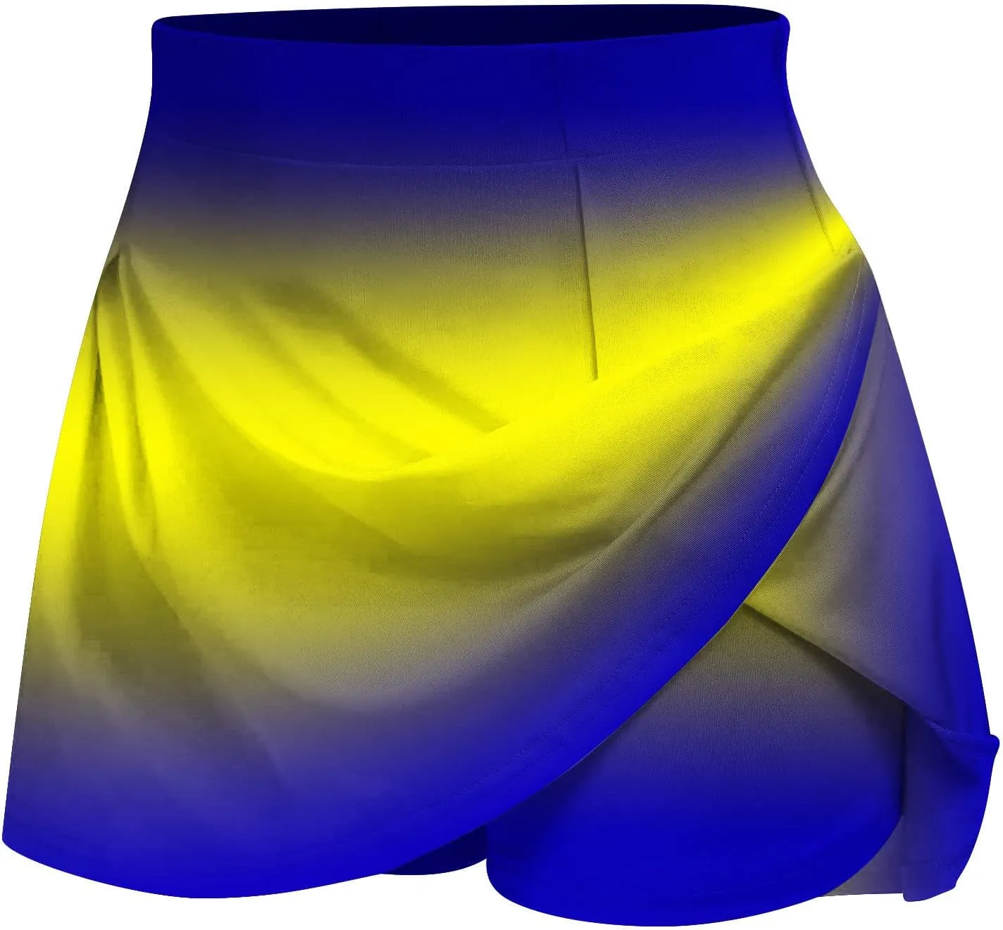 Yoga Short Skirt for Women Gradient Summer Running Skirted Shorts Active Lifestyle Casual Everyday Skirt Pant 2025