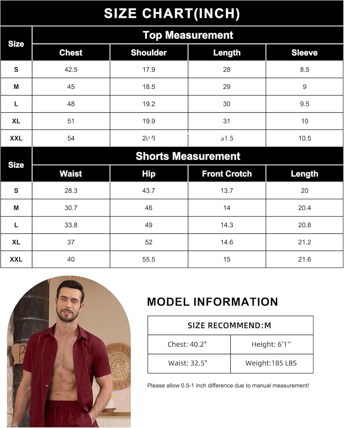 YTD Men's 2 Pieces Shirt Sets Short Sleeve Casual Button Down Hippie T-Shirts Shorts Sets Summer Fashion Beach Outfits