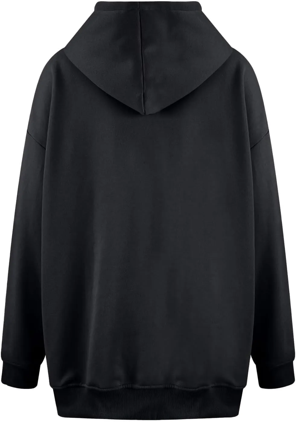 ZDRZK Plus Size Hoodies for Women Long Sleeve Shoulder Drop Sweatshirts Fall Winter Casual Fleece Loose Fit Tops Outfits