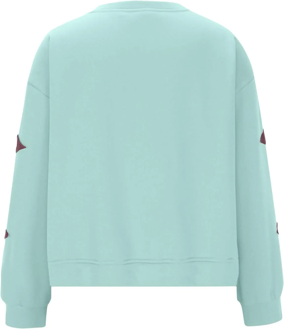 ZDRZK Women's Star Print Sweatshirts Thumb Hole Long Sleeve Crewneck Pullover 2024 Fall Fleece Casual Tops Trendy Y2k
